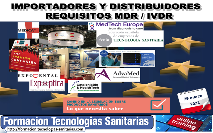 próxima Formación «C2203– IMPORTADORES Y DISTRIBUIDORES DE PRODUCTOS SANITARIOS SEGUN MDR/IVDR» – 29 MAR 2022 9h-14h by @tecno_med