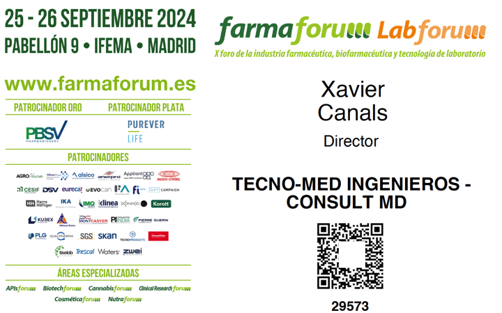 @Farmaforum 25 y 26 Sept 2024 Pabellon 9 @IFEMA Madrid
