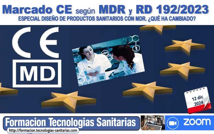 Formación «2413 – MARCADO CE según MDR y RD 192/2023 – ESPECIAL DISEÑO – 12 Dic 2024 9h-14h
