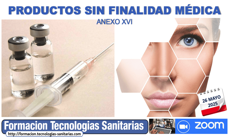 Formación «2506 – PRODUCTOS SIN FINALIDAD MEDICA ANEXO XVI MDR y RD» – 26 Mayo 2025 12h-14h